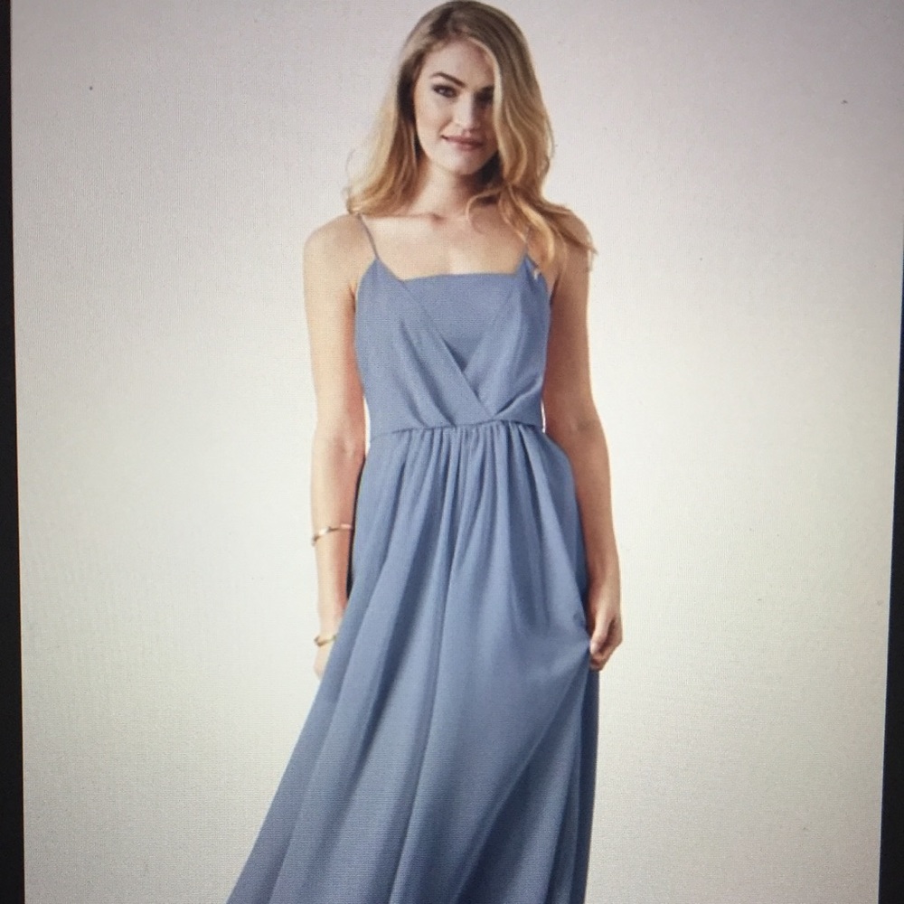 {Weddington Way} Dusty Blue Bridesmaid Dress